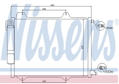 NISSENS Chłodnica klimatyzacji - skraplacz 94754