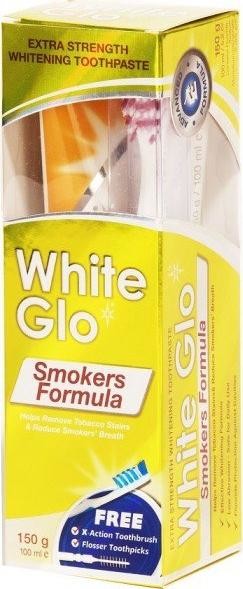 White Glo WHITE GLO_SET Smokers Formula pasta wybielająca dla palaczy 100ml + szczoteczka 9319871000622