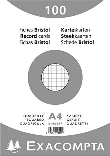 Exacompta kartki, DIN A4, w kratkę, biały 3130630102069 10206E