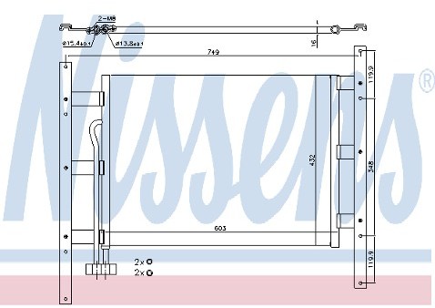 NISSENS Skraplacz, klimatyzacja 94632
