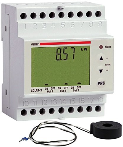 Vemer Urządzenia, w celu monitorowania Solar-przekaźnik 3 fotowoltaiczne instalacji, miernik prądu, obciążenie 3... VE474300