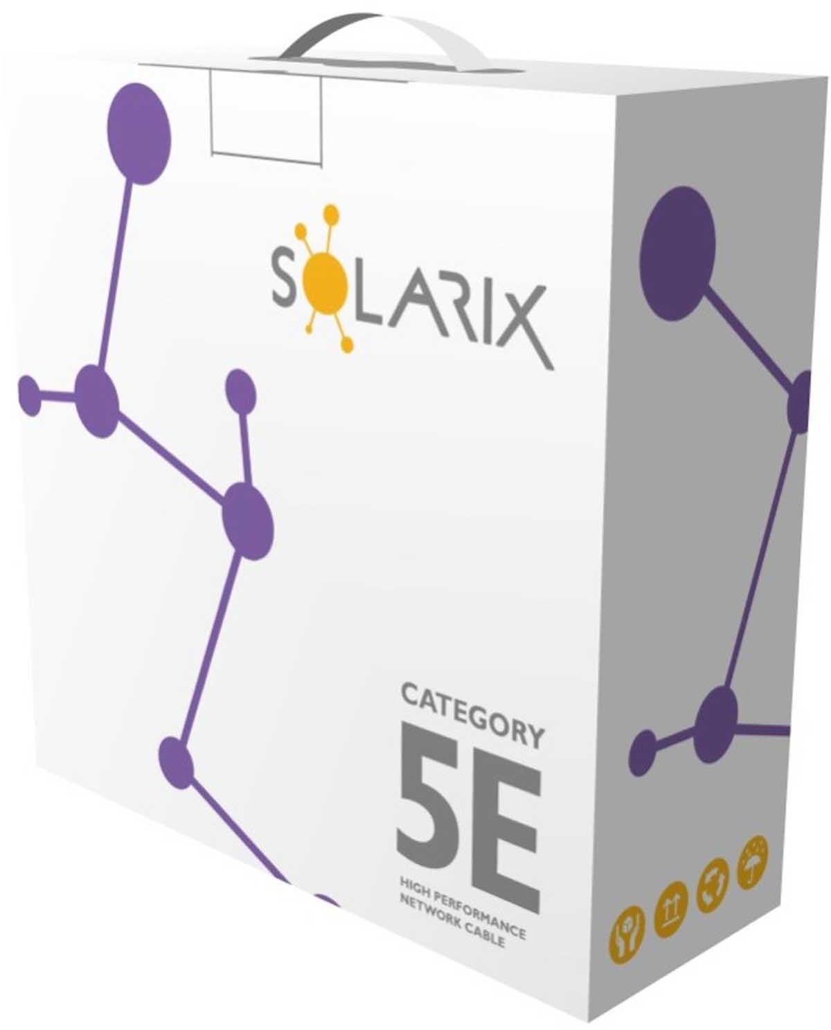 Solarix Przewód UTP kat.5e box 100m LSOH SXKD-5E-UTP-LSOH 27724131