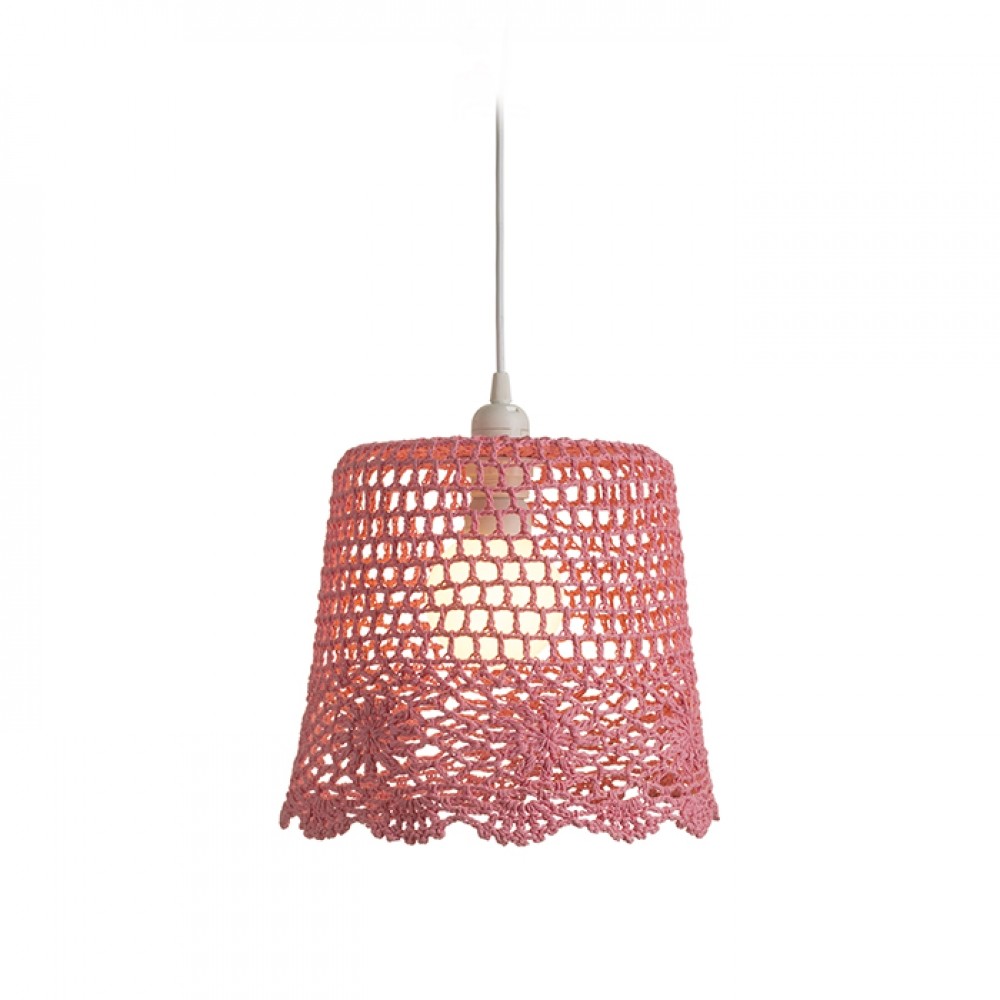 Redlux DAISY abażur wiszący różowa max 15W R13278