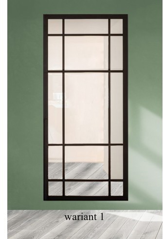 Łukasz Ochwat Alfaram Lustro loft ze szprosami ALEKSANDER - kolor ramy do wyboru, Lustra ze szprosami: 80x160