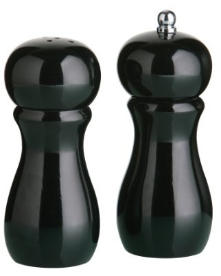 Premier housewares solniczka i młynek do pieprzu w zestawie, połyskujący w kolorze czarnym 1103855