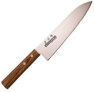 MASAHIRO Nóż Masahiro Sankei Chef 180mm brązowy 35922