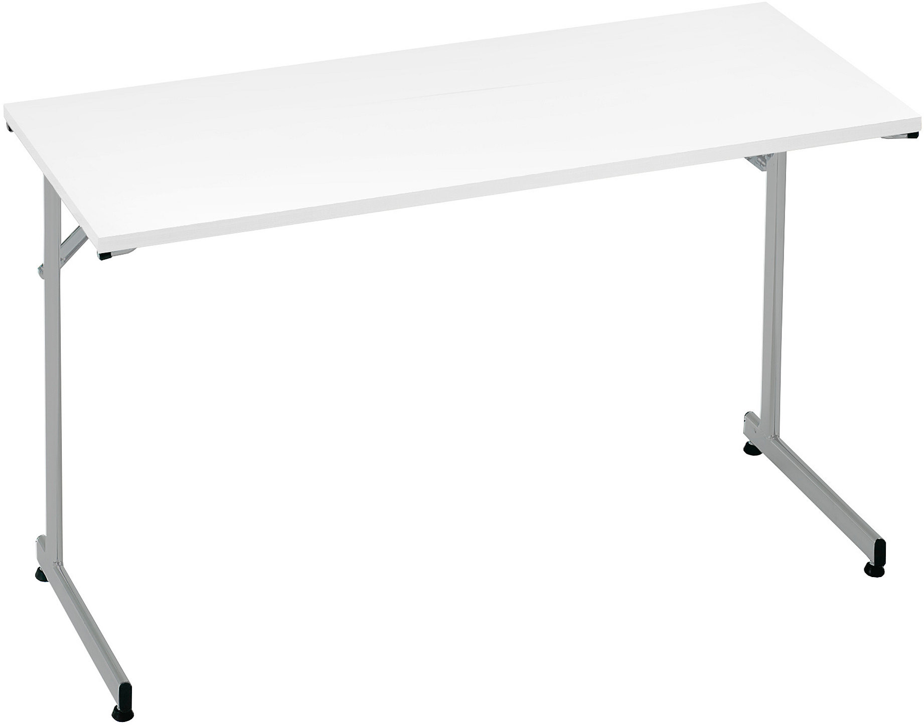 AJ Stół konferencyjny Claire składany 1200x500 mm biały aluminium 143594