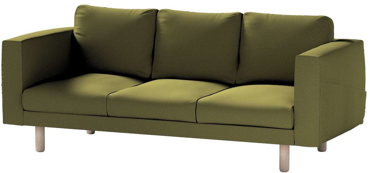 Dekoria pl pl Pokrowiec na sofę Norsborg 3-osobową oliwkowa zieleń 213 x 88 x 85 cm Etna 1022-161-26