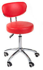 Beauty System Taboret kosmetyczny BT-229 czerwony