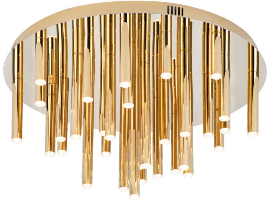 Maxlight LAMPA sufitowa ORGANIC C0188D metalowa OPRAWA sople LED 33W 3000K tuby złote C0188D