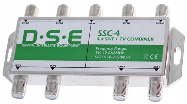 Zwrotnica Sumator Quad 4x Sat + Tv Dvb-t Dse SSC-4
