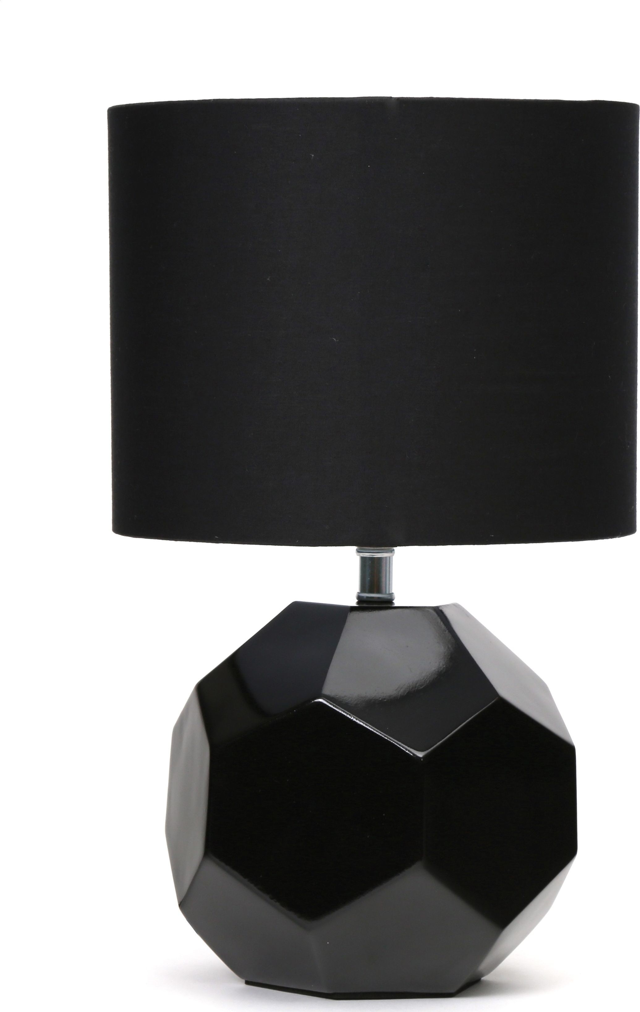 Platinet Lampka biurkowa TABLE LAMP E27 25W CERAMIC CUBIC BASE 1,5 M CABLE BLACK [45672] PTL20218B