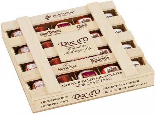 Duc d'O bombonierka Duc d'O czekoladki z likierem w skrzynce 250g B56C-87983