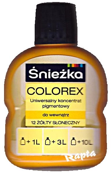 Śnieżka Colorex Pigment 100ml żółty słoneczny 12 b