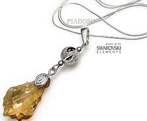 Swarovski Arande piękny naszyjnik GOLDEN FANTASIA BAROQUE 1557568590