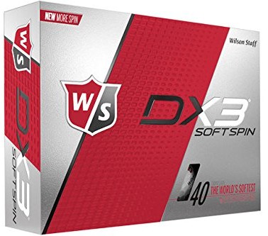 Wilson DX3 Soft Spin piłki do golfa  model 2018  1 tuzin  kolor biały WGWP40700