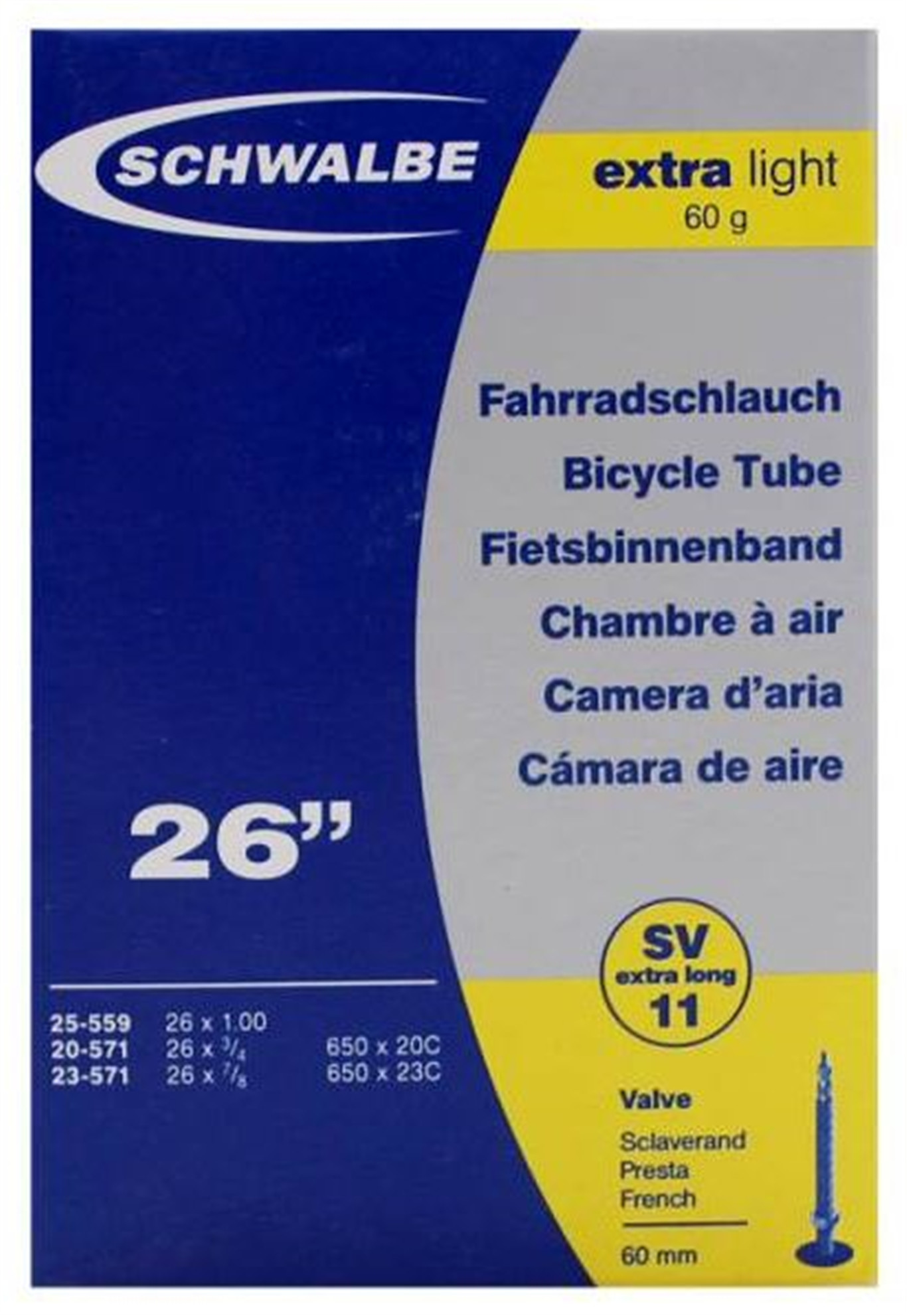 Accent SCHWALBE Extra Light 26 cali / Rozmiar koła: 26