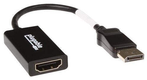 Plugable aktywnych DisplayPort HDMI Czarny adapter (obsługuje rozdzielczości do 4 K/UHD/3840 X 2160 @ 60Hz) DP-HDMI