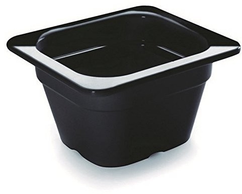 Lacor 66665j czarnym GN-behalter Melamine GN 1/6 X 65 mm, melamina, czarna, 17 x 16 x 7 cm 66665J