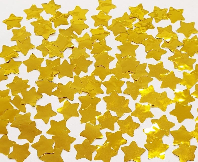 MK TRADE Konfetti gwiazdki, złote