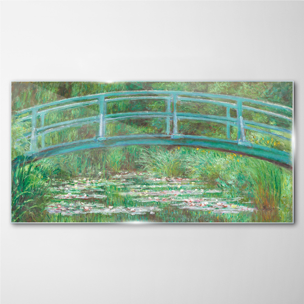 PL Coloray Obraz Szklany Most Natura Monet 100x50cm