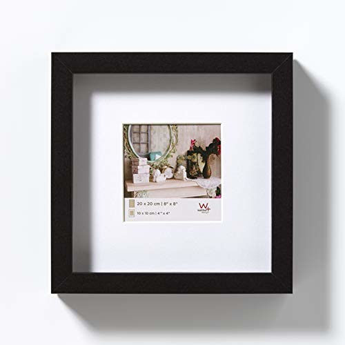 Walther Stockholm 3D drewniana rama 20x20 cm czarna EA222B