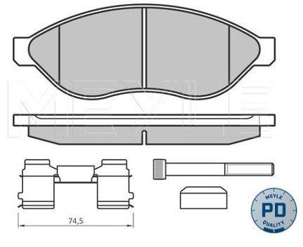 Wulf Gaertner Autoparts Zestaw klocków hamulcowych, hamulce tarczowe Wulf Gaertner Autoparts 025 244 6819-1/PD