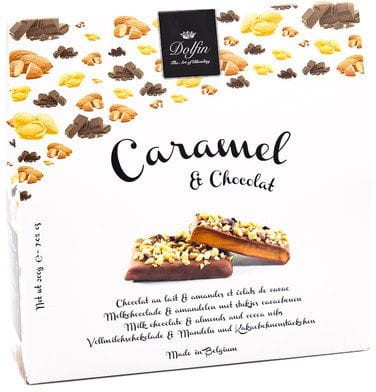 Dolfin The Art Of Blending Bombonierka Caramel & Chocolat Migdały z kawałkami kakao Dolfin 200g E8AA-628D6
