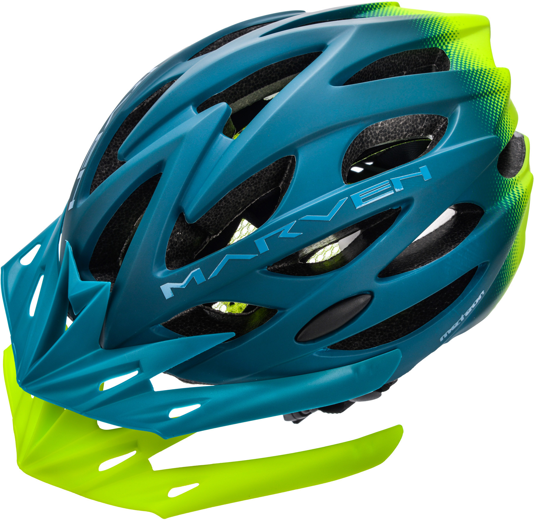 Meteor Kask rowerowy Marven 2 S 52-56 cm morski/zielony 25184