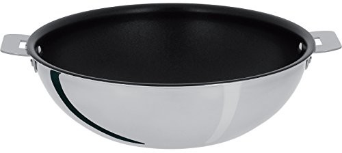 Cristel cristel Wok t24qe casteline amovible Wok z powłoką nieprzywierającą exceliss, ze stali nierdzewnej, średnica 24 cm, 30,2 x 24 x 7,8 cm WOKT24QE