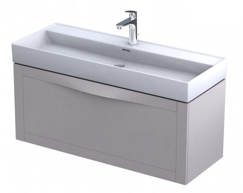 Oristo Szafka wisząca SKAGEN 120 cm z umywalką BOLD PIASKOWY MAT OR49-SD1S-120-10 + UME-BD-120-91-C