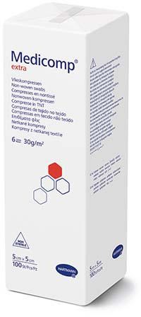 Hartmann MEDICOMP Extra Kompresy niejałowe 5cm x 5cm, 100 sztuk