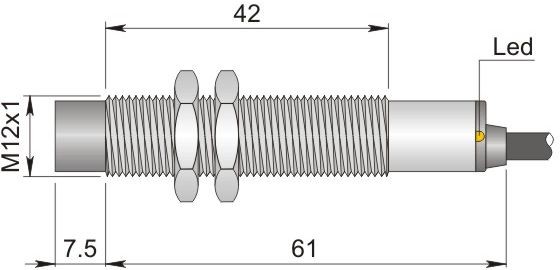 ORNO indukcyjny 12 mm SI12-DCE8 PNP NO I12000594