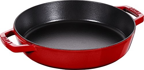 Staub 40511  519  0 patelnia z dwoma uchwytami, żeliwo, wiśniowy, 34 cm 40511-519-0