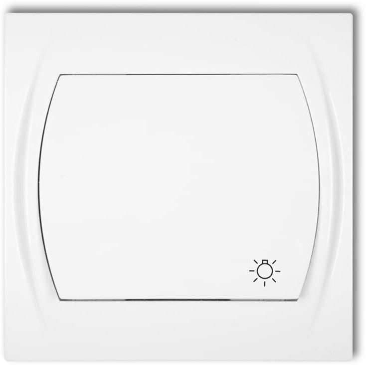 Karlik LOGO Łącznik zwierny światło LWP-5, kolor biały LWP-5