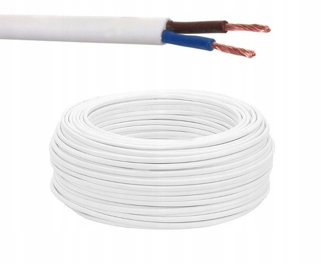 Conotech Omy 2x0,5 300V biały okrągły