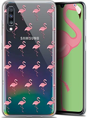 Samsung Caseink Etui ochronne do Galaxy A70, ultracienkie, motyw: flamingi CRYSPRNTA70FLAM