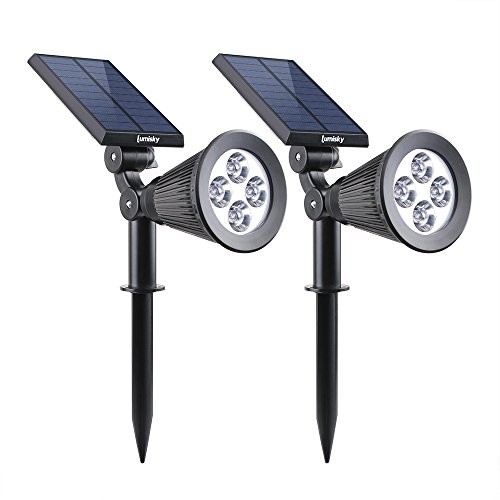 Lumisky lumisky piłeczki W34 2 W 1 reflektor z słońca i kolorowe, 4 LED, na zewnątrz, wodoodporna, tworzywo sztuczne, 1 W, białe, 29 x 9,5 x 34 cm SPIKY W34 X2