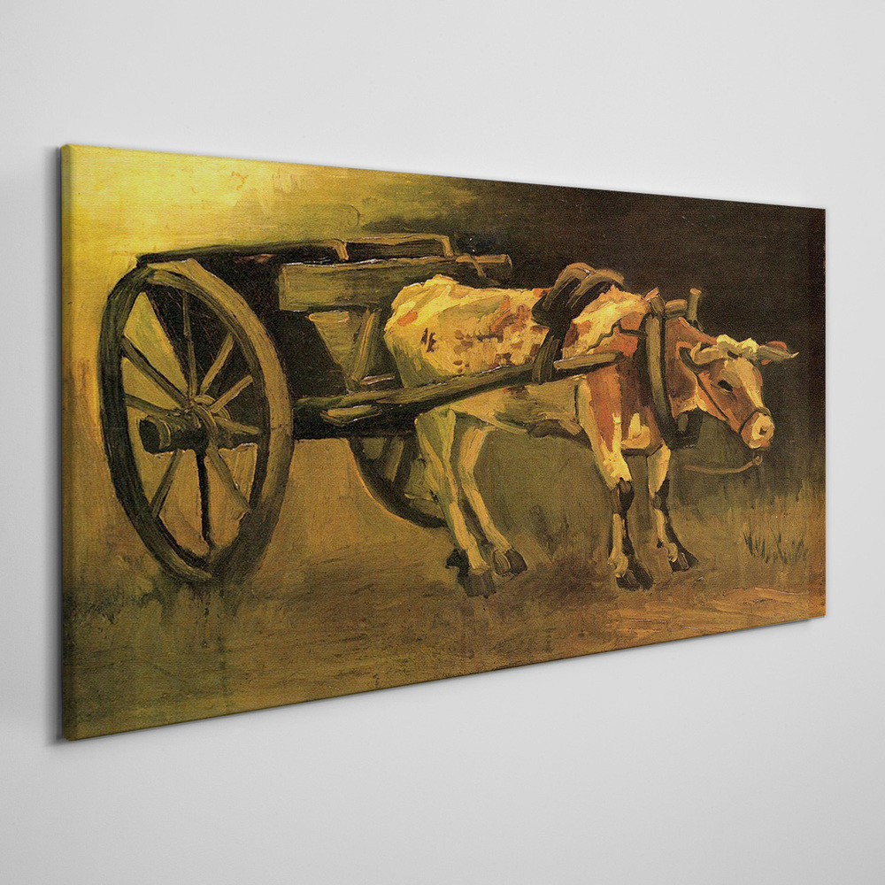 PL Coloray Obraz na Płótnie Wózek i Wół Van Gogh 120x60cm