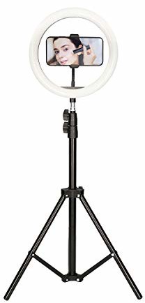 KSIX Kit Studio Live LED pierścień ze statywem 1,60 cm do smartfona BXYOUTUB02