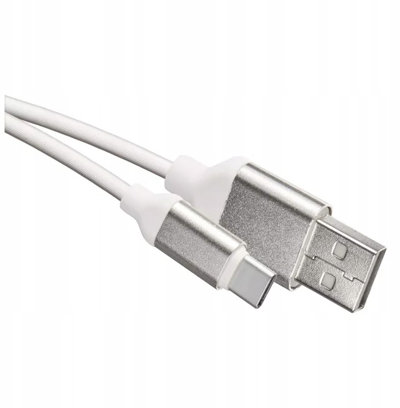 Przewód Usb 2.0 wtyk A - wtyk C, 1 m biały SM7025W