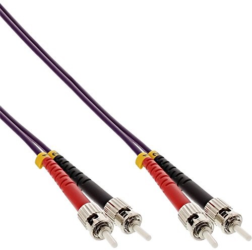 InLine 81555p LWL Duplex Kabel, wtyczka, OM4, 0,5 m Fioletowy 4043718248919