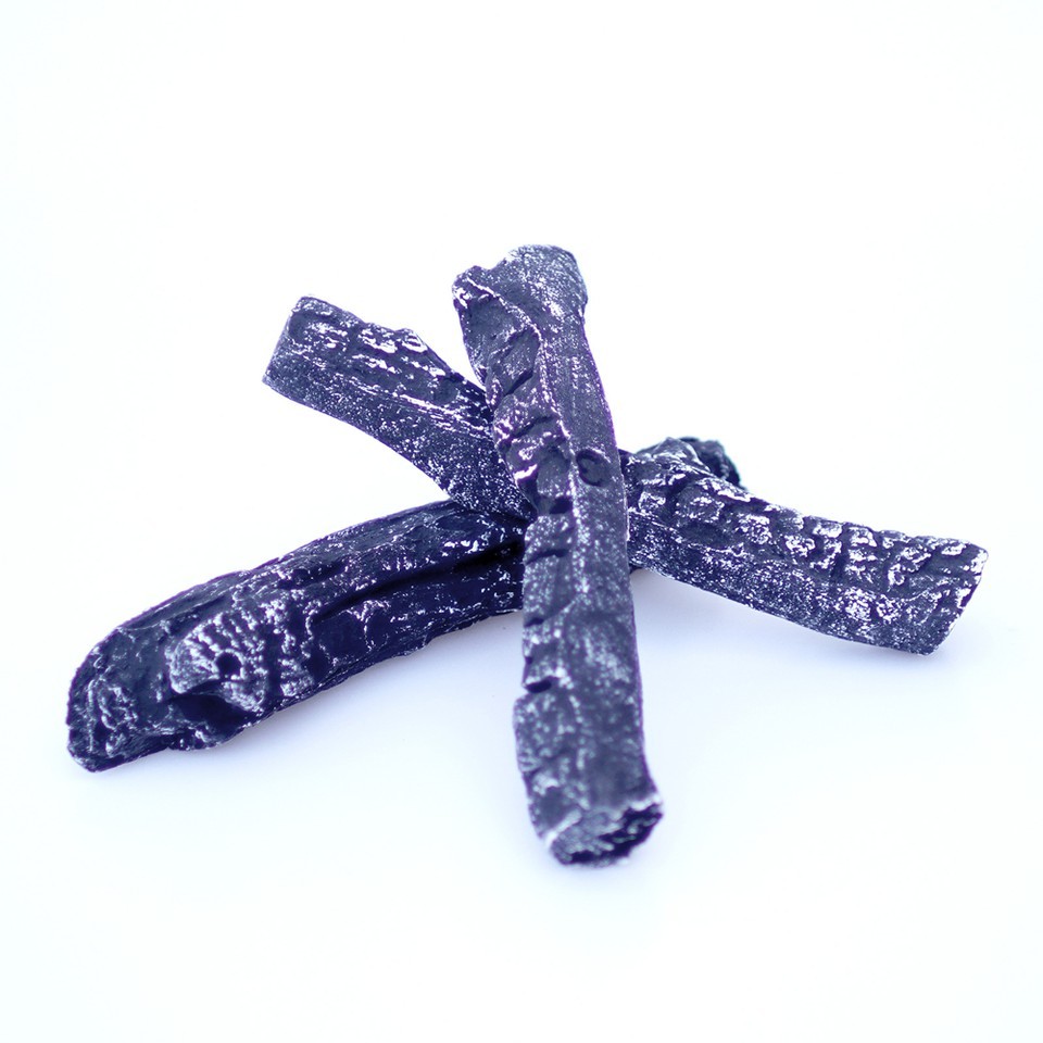 Kratki.pl ozdobne drewienka ceramiczne polana czarne LEO/POLANA