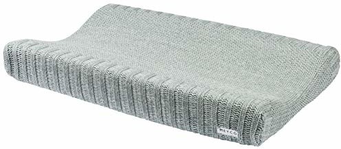 Meyco Meyco 2763084 2-klinowa poszewka na przewijak poszewka na przewijak, dziergana, 100% bawełna, 45 x 70 cm, RELIEF MIXED Stone Green, wielokolorowa