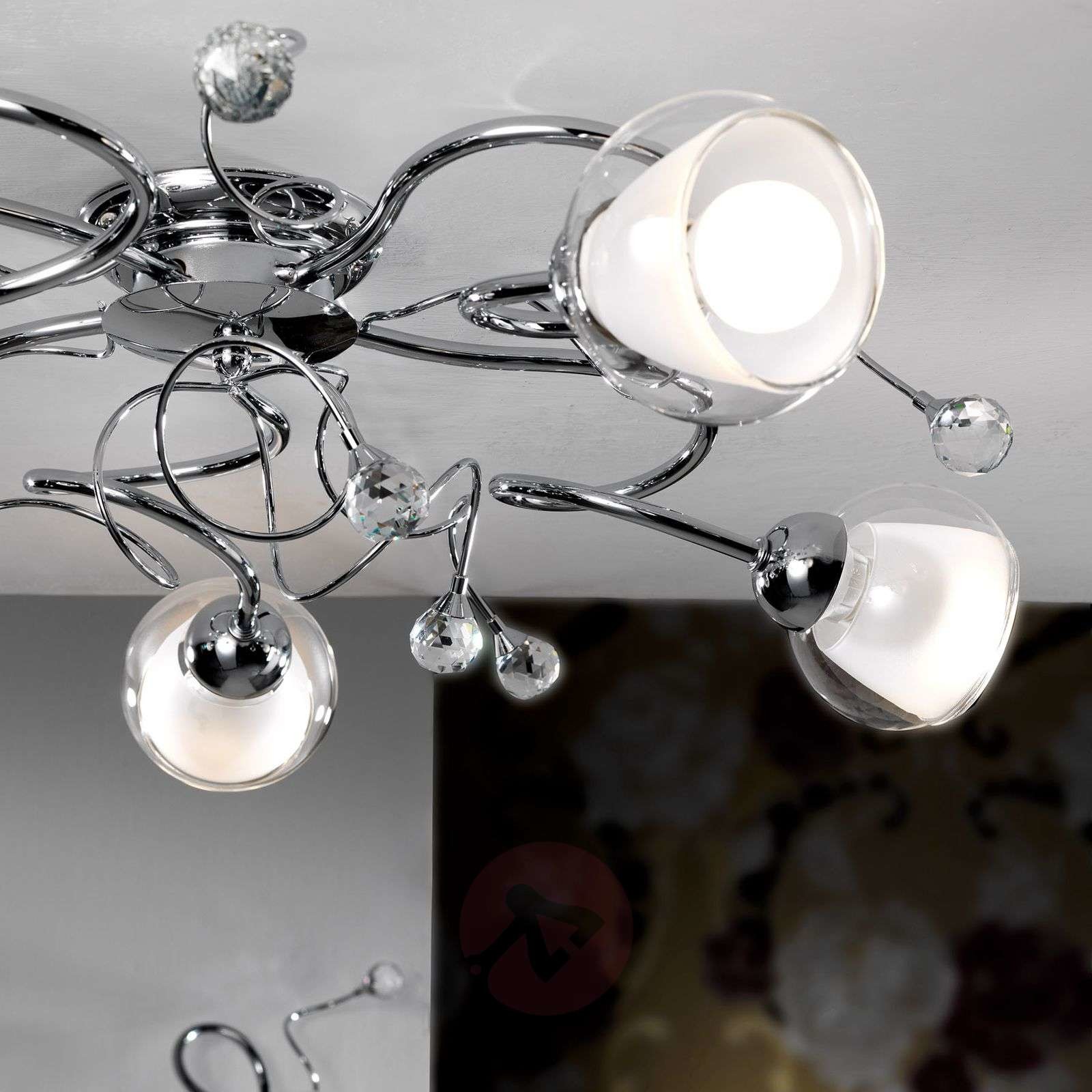 ONLI Lampa sufitowa Wendy szklane klosze, 5-pkt.