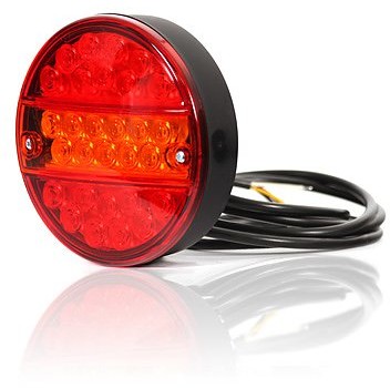 WAŚ Lampa LED zespolona tylna 3 funkcje W19D (290o) was290o