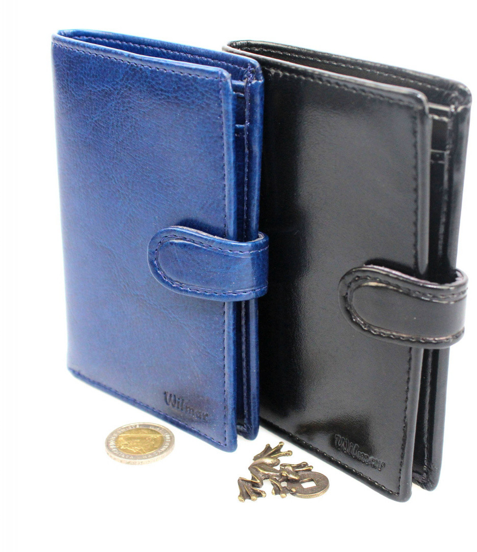 Wilmar (PL) Etui Na Dokumenty (PL) Duże Pionowe Dwie Części Z Zapięciem Z Miejscem Na Gotówkę Płaski Portfel RFID WIL_P1/5R
