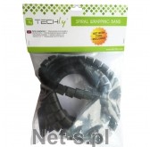 Techly Elastyczna osłona na kable 2,5m 25mm średnicy czarna (306417)
