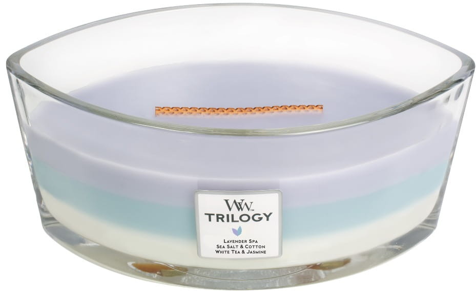 WoodWick Świeca zapachowa HearthWick Flame Trilogy - Calming Retreat ww_świeca_hearthwick_trilogy_calming_retreat