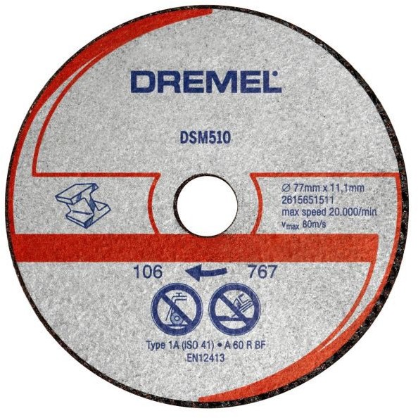 Dremel Tarcza tnąca do metalu i plastiku (DSM510) 2615S510JA